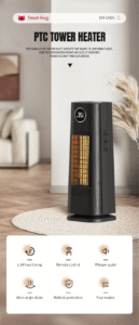 PTC Tower Heater 2000W ECO Sensor Heaters Led Display Electric Portable Room Heater 塔式PTC62 01 129x300