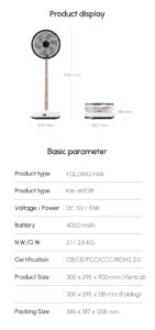 3 in 1 Table Cold Fan Fold Water Spray Mist air Cooling Fan 详情页 16 141x300